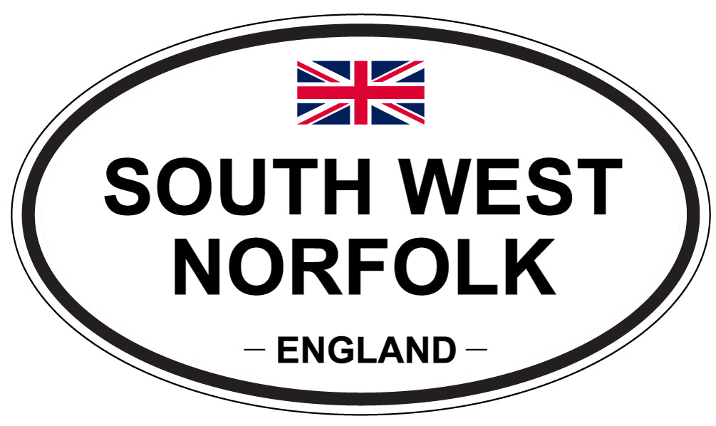 SOUTH WEST NORFOLK, ENGLAND - Oval Sticker