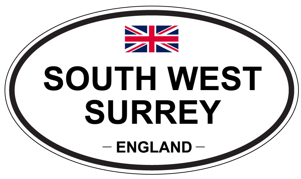 SOUTH WEST SURREY, ENGLAND - Oval Sticker