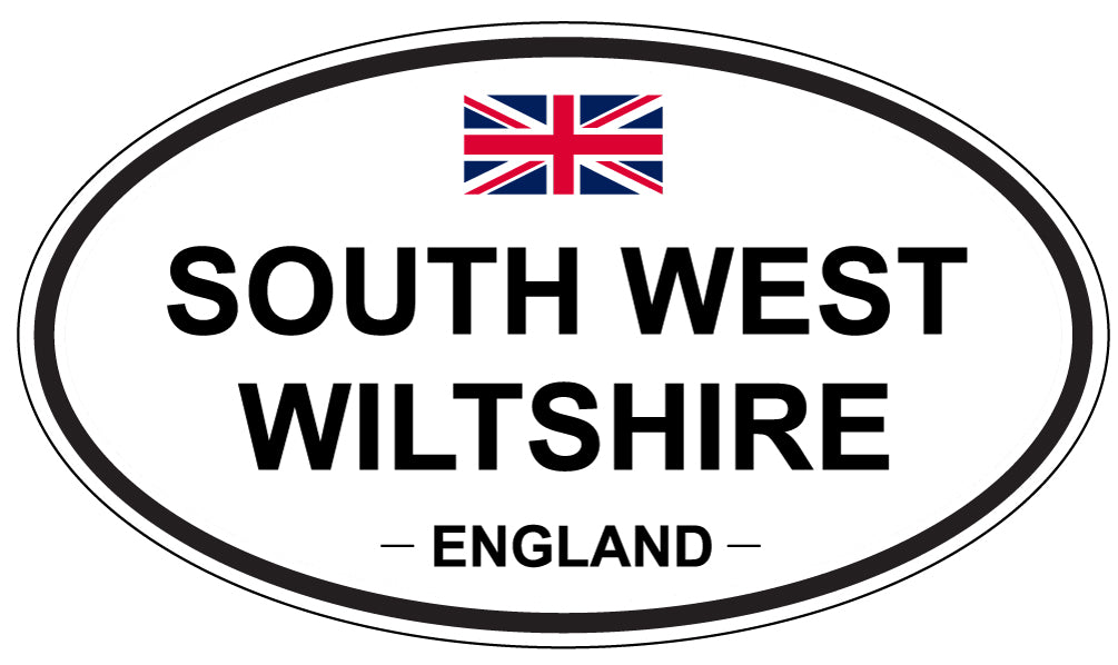 SOUTH WEST WILTSHIRE, ENGLAND - Oval Sticker