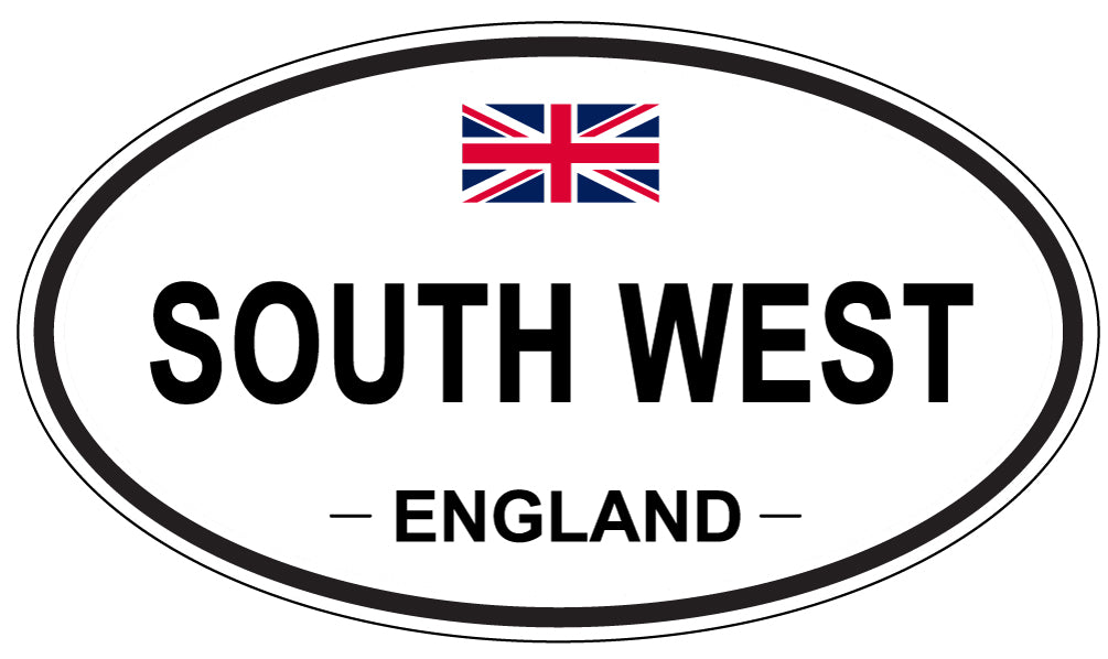 SOUTH WEST, ENGLAND - Oval Sticker
