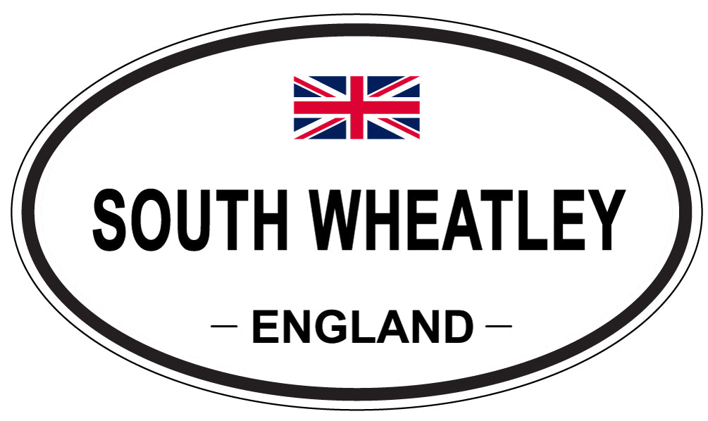SOUTH WHEATLEY, ENGLAND - Oval Sticker