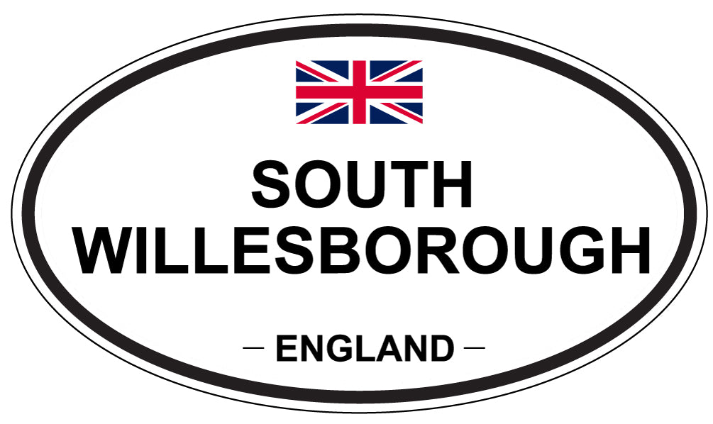 SOUTH WILLESBOROUGH, ENGLAND - Oval Sticker