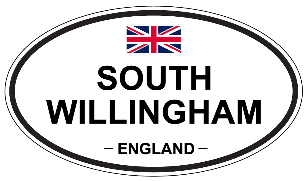 SOUTH WILLINGHAM, ENGLAND - Oval Sticker