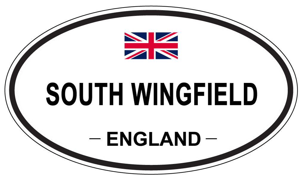 SOUTH WINGFIELD, ENGLAND - Oval Sticker