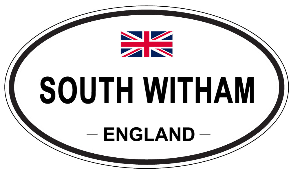 SOUTH WITHAM, ENGLAND - Oval Sticker