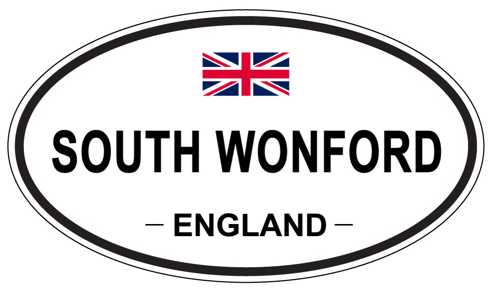 SOUTH WONFORD, ENGLAND - Oval Sticker