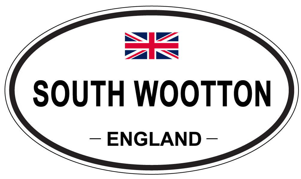 SOUTH WOOTTON, ENGLAND - Oval Sticker