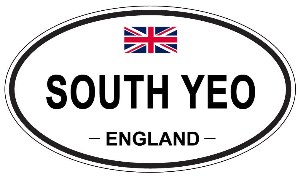 SOUTH YEO, ENGLAND - Oval Sticker