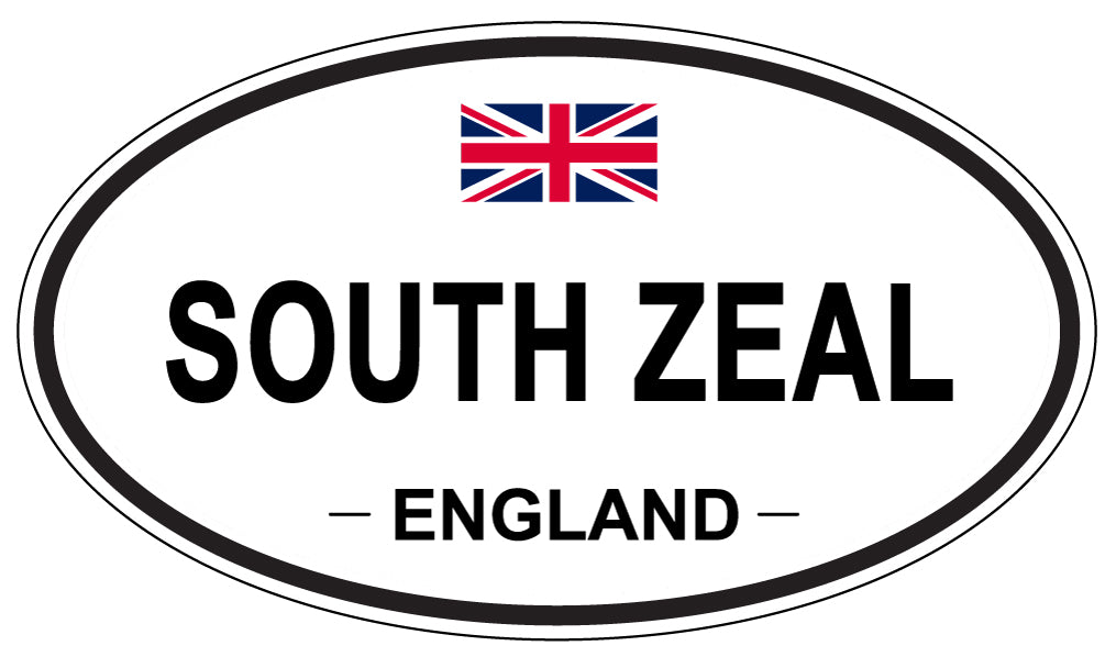 SOUTH ZEAL, ENGLAND - Oval Sticker