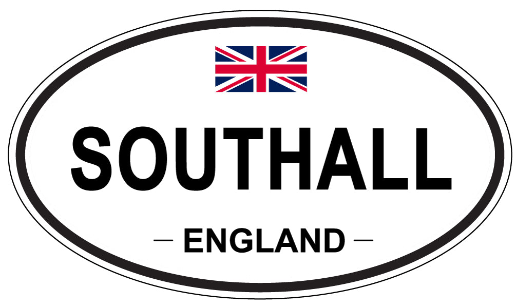 SOUTHALL, ENGLAND - Oval Sticker