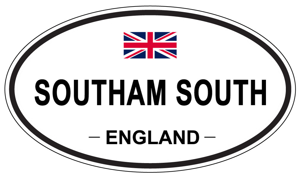 SOUTHAM SOUTH, ENGLAND - Oval Sticker