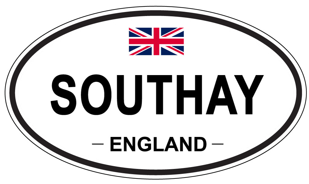 SOUTHAY, ENGLAND - Oval Sticker