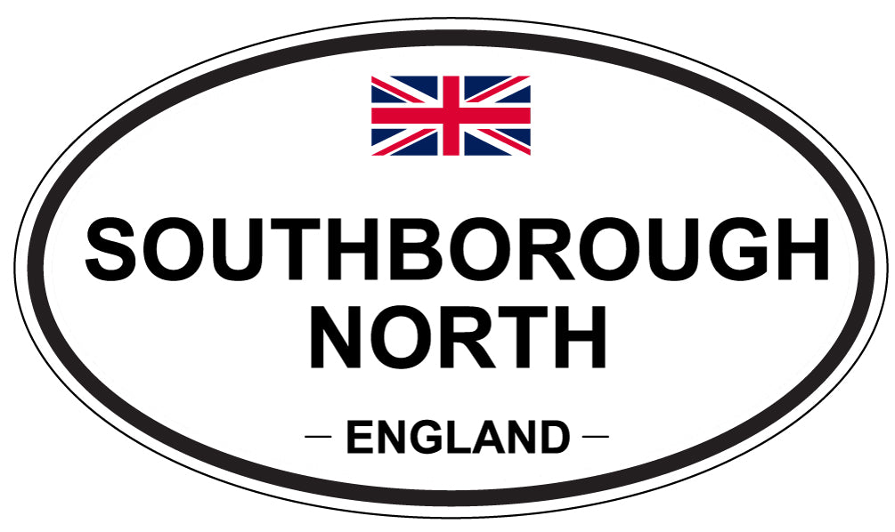SOUTHBOROUGH NORTH, ENGLAND - Oval Sticker