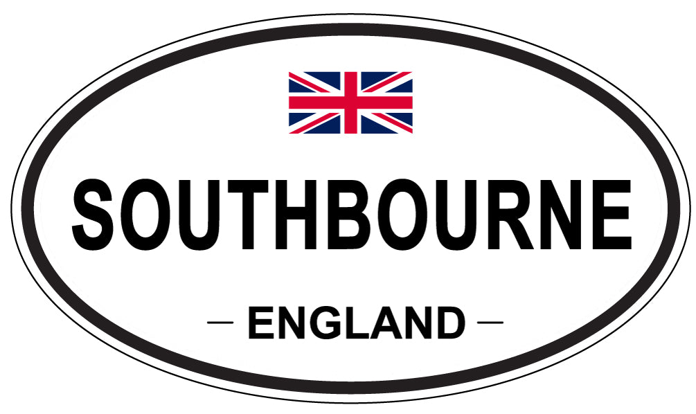 SOUTHBOURNE, ENGLAND - Oval Sticker