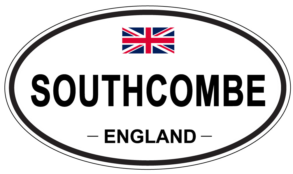 SOUTHCOMBE, ENGLAND - Oval Sticker