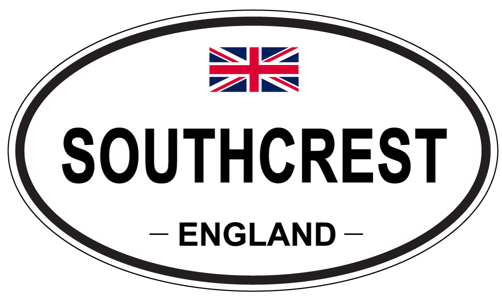 SOUTHCREST, ENGLAND - Oval Sticker