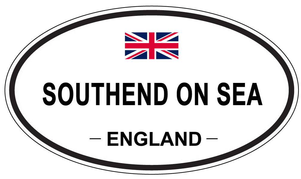 SOUTHEND ON SEA, ENGLAND - Oval Sticker