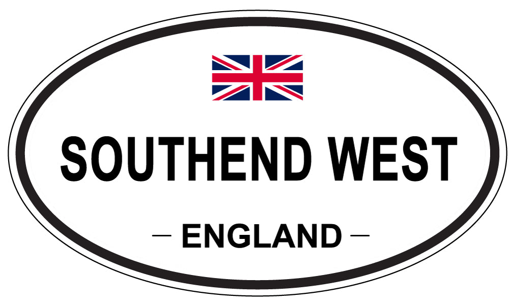 SOUTHEND WEST, ENGLAND - Oval Sticker