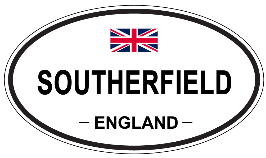 SOUTHERFIELD, ENGLAND - Oval Sticker