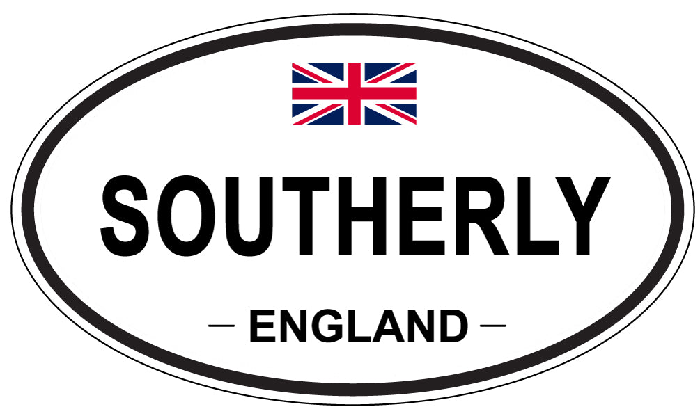 SOUTHERLY, ENGLAND - Oval Sticker