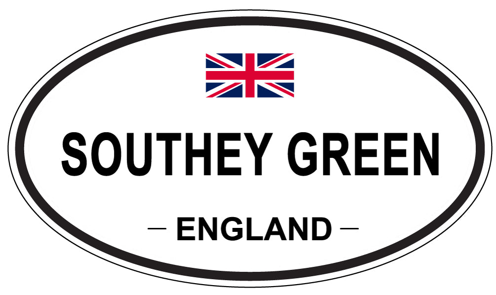 SOUTHEY GREEN, ENGLAND - Oval Sticker