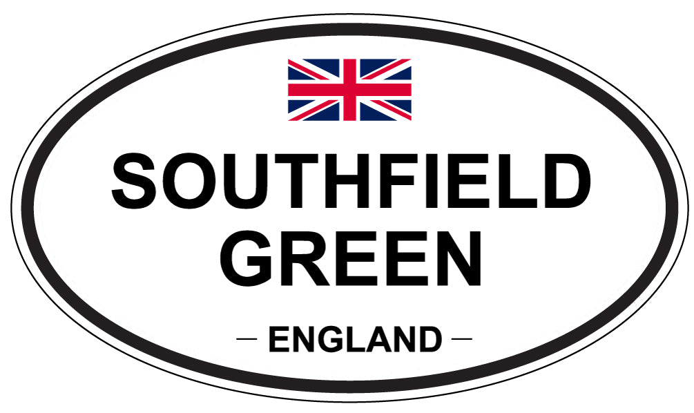 SOUTHFIELD GREEN, ENGLAND - Oval Sticker