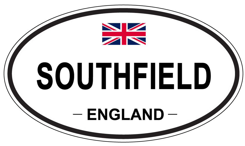 SOUTHFIELD, ENGLAND - Oval Sticker