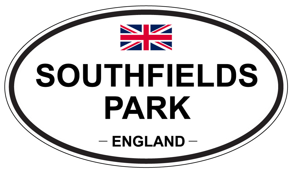 SOUTHFIELDS PARK, ENGLAND - Oval Sticker