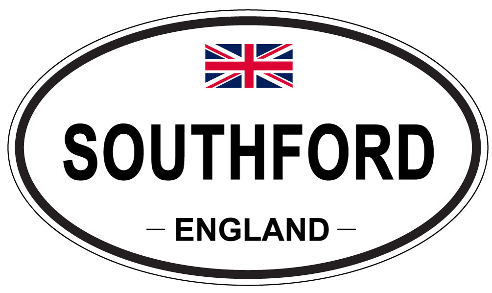 SOUTHFORD, ENGLAND - Oval Sticker