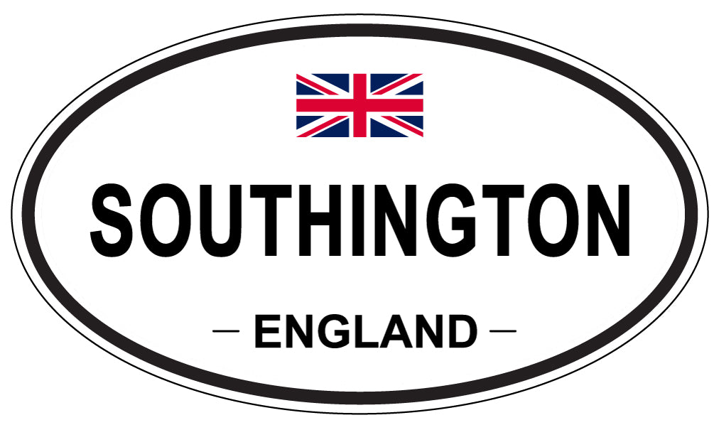 SOUTHINGTON, ENGLAND - Oval Sticker