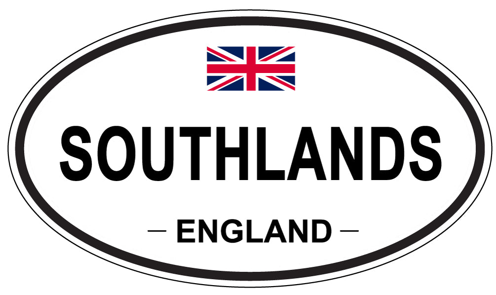SOUTHLANDS, ENGLAND - Oval Sticker