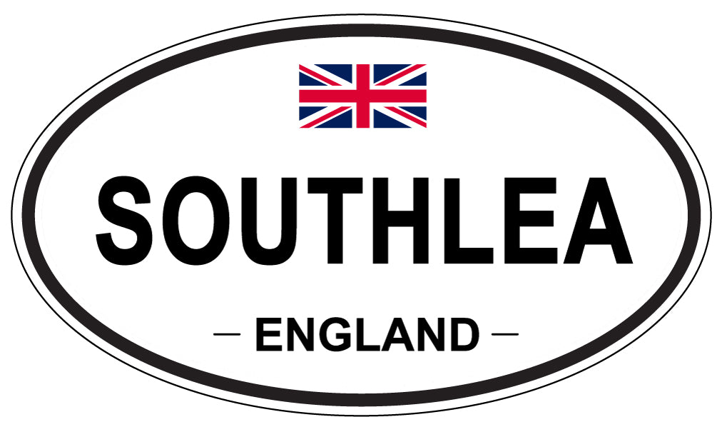 SOUTHLEA, ENGLAND - Oval Sticker