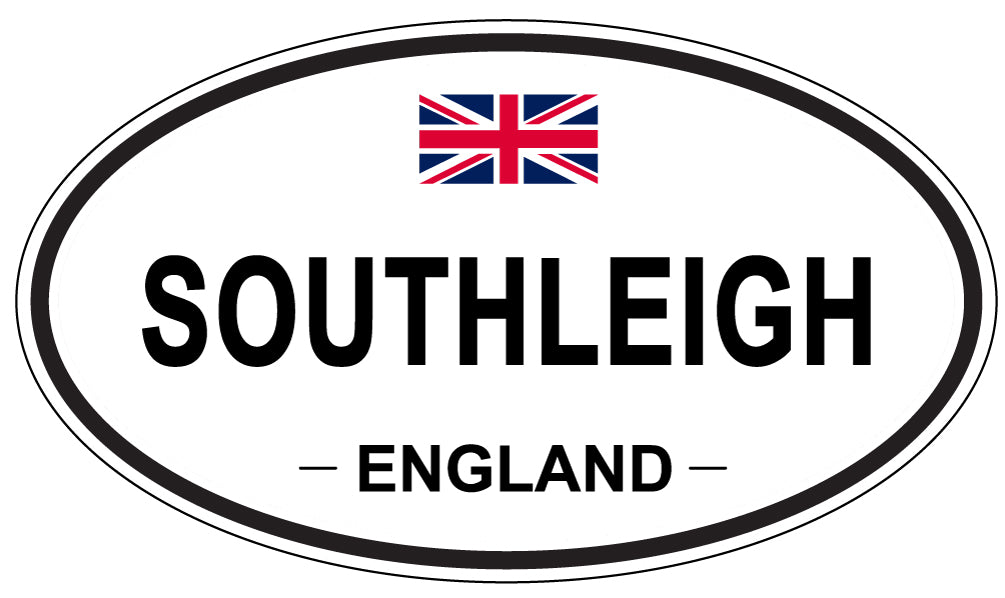 SOUTHLEIGH, ENGLAND - Oval Sticker