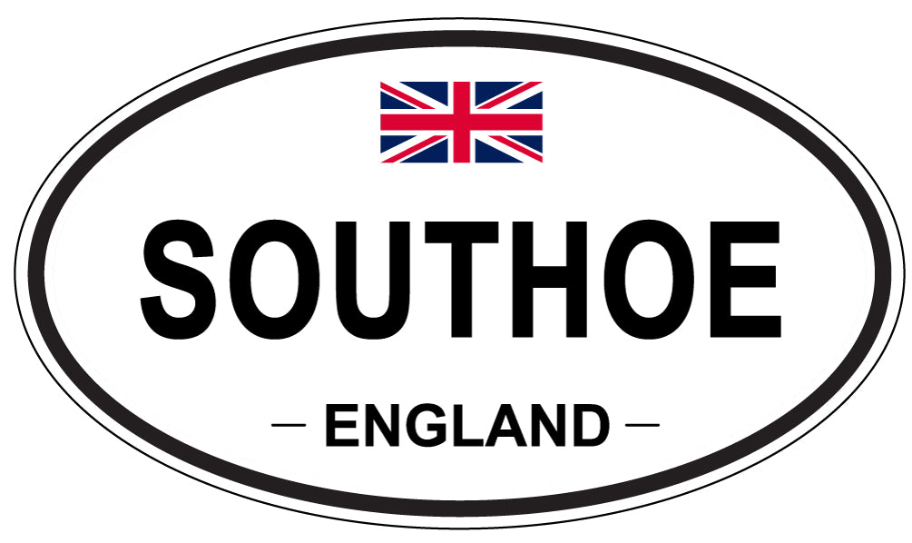 SOUTHOE, ENGLAND - Oval Sticker