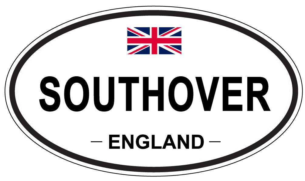 SOUTHOVER, ENGLAND - Oval Sticker