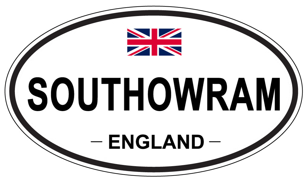 SOUTHOWRAM, ENGLAND - Oval Sticker