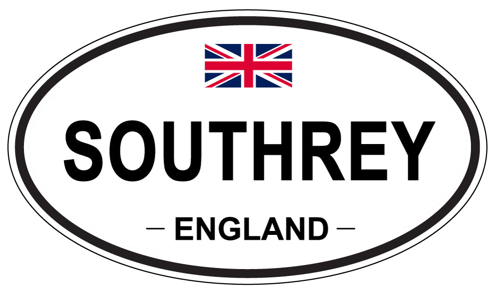 SOUTHREY, ENGLAND - Oval Sticker