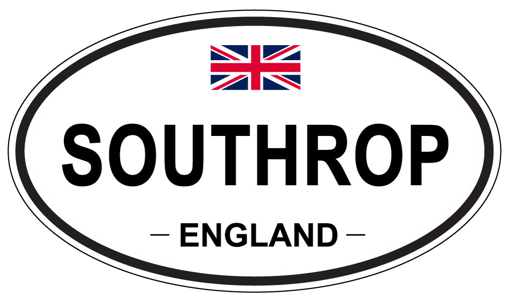 SOUTHROP, ENGLAND - Oval Sticker