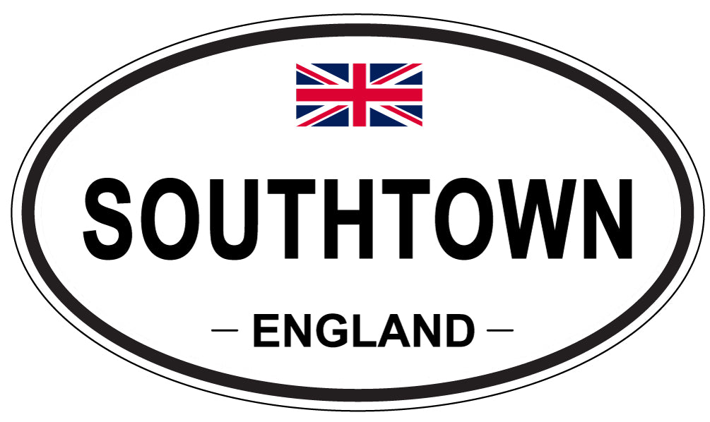 SOUTHTOWN, ENGLAND - Oval Sticker
