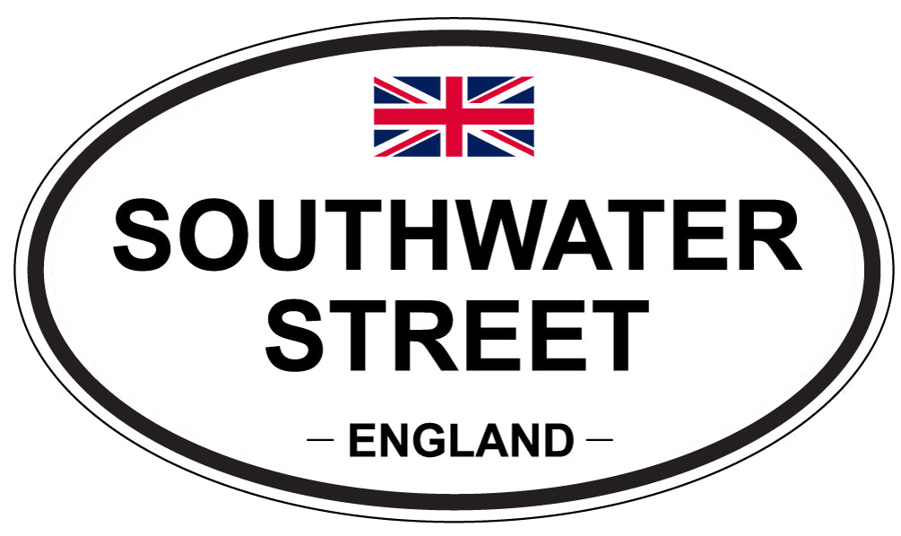 SOUTHWATER STREET, ENGLAND - Oval Sticker