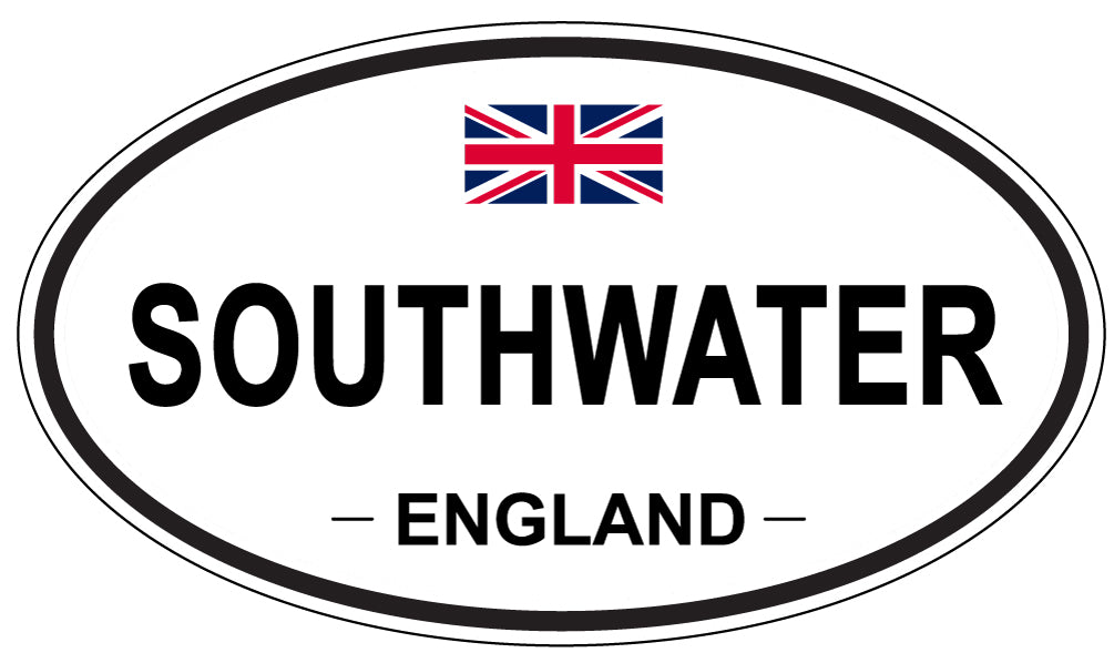 SOUTHWATER, ENGLAND - Oval Sticker