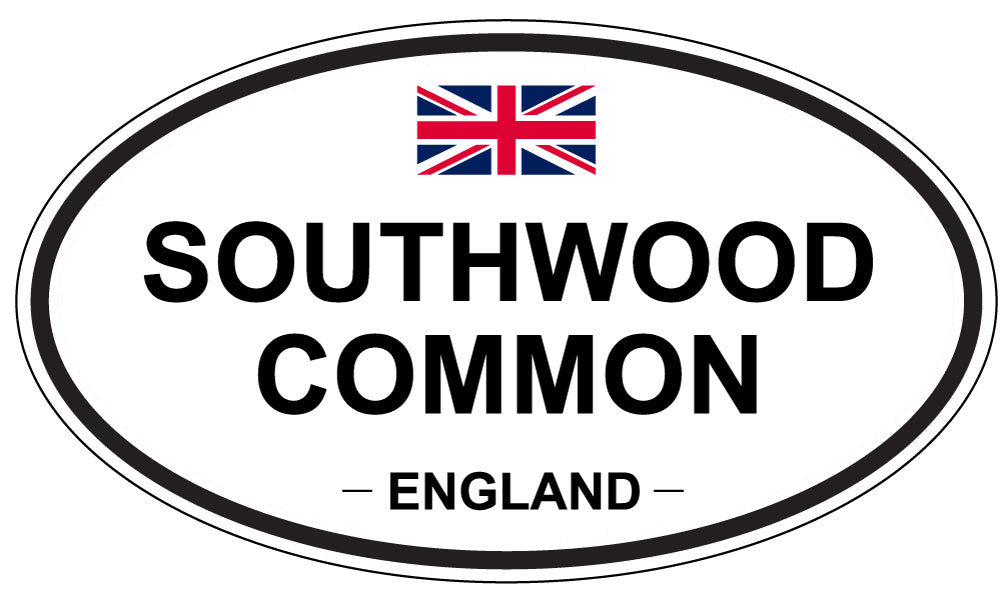 SOUTHWOOD COMMON, ENGLAND - Oval Sticker