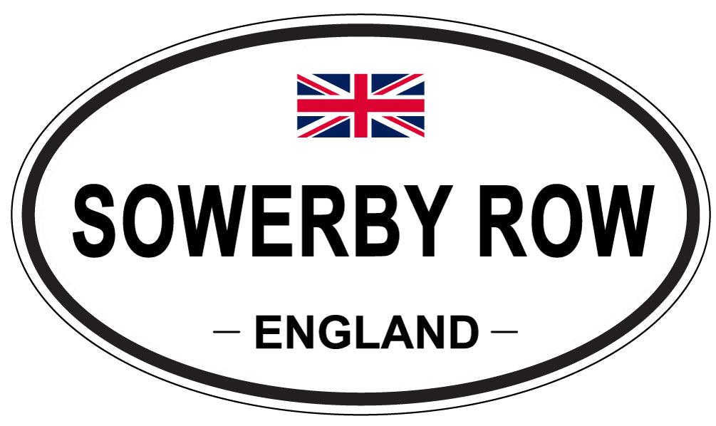 SOWERBY ROW, ENGLAND - Oval Sticker
