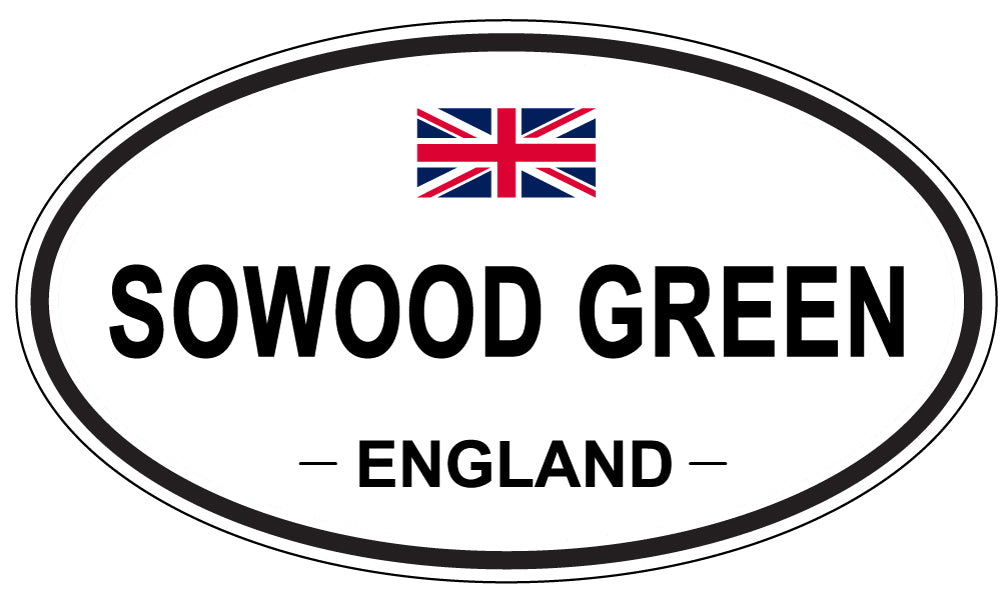 SOWOOD GREEN, ENGLAND - Oval Sticker
