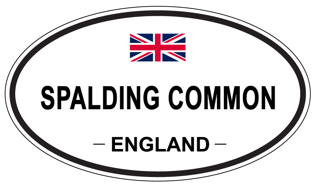 SPALDING COMMON, ENGLAND - Oval Sticker