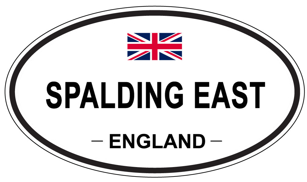 SPALDING EAST, ENGLAND - Oval Sticker