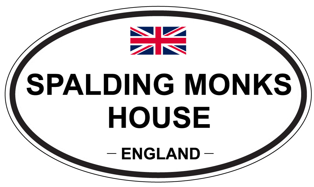 SPALDING MONKS HOUSE, ENGLAND - Oval Sticker