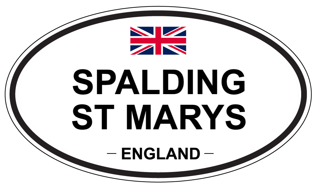 SPALDING ST MARYS, ENGLAND - Oval Sticker