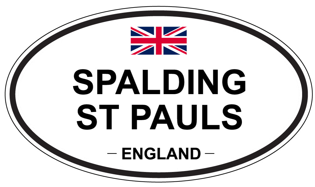 SPALDING ST PAULS, ENGLAND - Oval Sticker