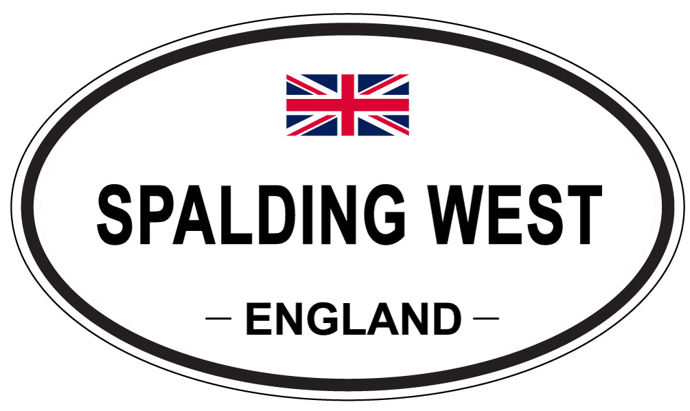 SPALDING WEST, ENGLAND - Oval Sticker